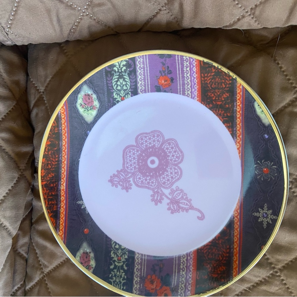 Decorative Multicolor Dinnerware Plate - Picture 6 of 15